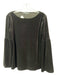 Elliot Lauren Size XS Black Polyester Blend Long Bell Sleeve Wide Neck Top Black / XS