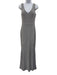 Aqua Formal Size 6 Silver Polyester Beaded Sleeveless Gown Silver / 6