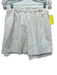 Lafayette 148 Size L Off White Cotton Geometric Textured Button Down Short Set Off White / L