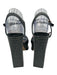 Schutz Shoe Size 9 Black & White Leather Upper Contrast Stitch Platform Sandals Black & White / 9