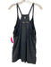 FP Movement Size S Faded Black Cotton V Neck Pockets Mini Romper Dress Faded Black / S
