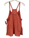 FP Movement Size S Coral Orange Cotton V Neck Pockets Mini Romper Dress Coral Orange / S