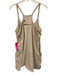 FP Movement Size S Beige Cotton V Neck Pockets Mini Romper Dress Beige / S