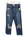 Agolde Size 25 Medium Wash Cotton Button Fly Distressed High Rise Jeans Medium Wash / 25