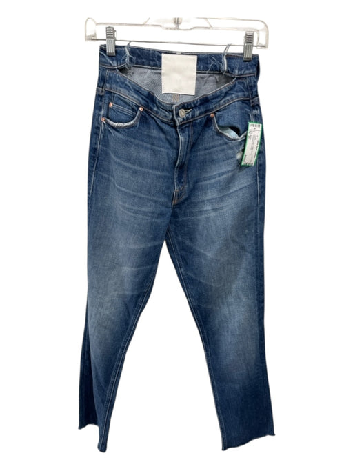 Mother Size 25 Medium Wash Cotton Zip Fly Distressed Jeans Medium Wash / 25