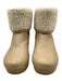 Frye and Co. Shoe Size 7 Beige & Cream Leather Wooden Sole Block Heel Booties Beige & Cream / 7