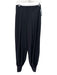Zara Size XS Black Poly Blend Zip & Hook Closure Pleat Cuffed Ankle Pants Black / XS