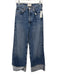 Agolde Size 24 Medium Wash Cotton Button Fly Wide Leg Cuffed Ankle Jeans Medium Wash / 24