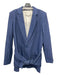 Tibi Size 6 Blue Viscose & Linen Blend Blazer 2 button Shoulder Bag Jacket Blue / 6