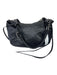 Miu Miu Black Leather Adjustable Whipstitch Shoulder Bag Black / M