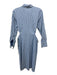Rails Size XS White & Blue Cotton Blend Striped 1/2 Sleeve Side Cut Outs Dress White & Blue / XS