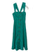 Maeve Size 0P Green Viscose Blend Button Front Sleeveless Midi Dress Green / 0P