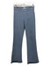 Avenue Montaigne Size 2 Blue & White Cotton Blend Mid Rise Bootcut Pants Blue & White / 2