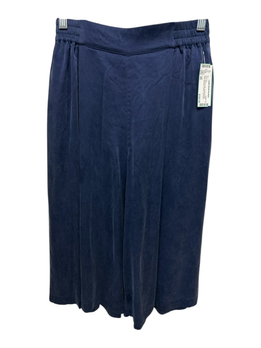 Lunya Size XS Navy Washed Silk Spaghetti Strap Tank Bermuda Pajama Pant Set Navy / XS