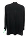 Marie Oliver Size S Black Silk Surplice Hook & Eye Long Sleeve Top Black / S