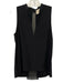 Alice + Olivia Air Size S Black Silk Pleated Back Sleeveless Top Black / S
