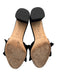 Loeffler Randall Shoe Size 8 Black Leather Ruffle Detail Block Heel Sandals Black / 8