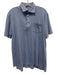 Sid Mashburn Light blue Cotton Solid Polo Men's Short Sleeve Light blue