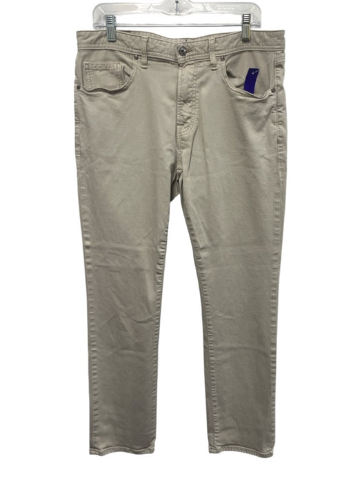 Johnnie O Size 35 Beige Rayon Blend Solid Men's Pants Beige / 35