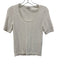 Madewell Size S White Cotton & Polyester Short Sleeve Crochet Knit Top White / S