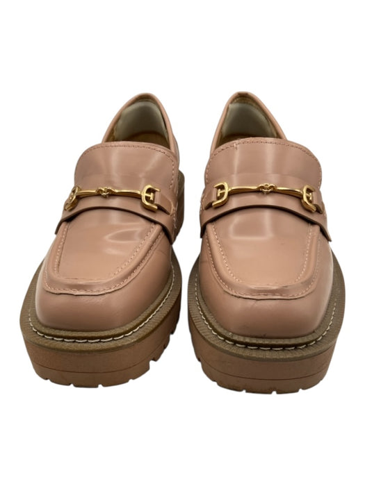 Sam Edelman Shoe Size 6 Beige & Gold Leather Upper Horsebit Platform Loafers Beige & Gold / 6
