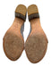 Stuart Weitzman Shoe Size 8.5 Beige & Silver Leather Upper Suede Sandals Beige & Silver / 8.5