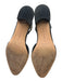 Manolo Blahnik Shoe Size 37 Black Leather Upper Patent Almond Toe Slingbacks Black / 37