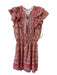 Bell by Alica Bell Size S Pink & Orange Cotton & Silk Floral Paisley Dress Pink & Orange / S