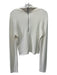 Alice + Olivia Size L Off White Turtle Neck Back Zip Long Sleeve Top Off White / L