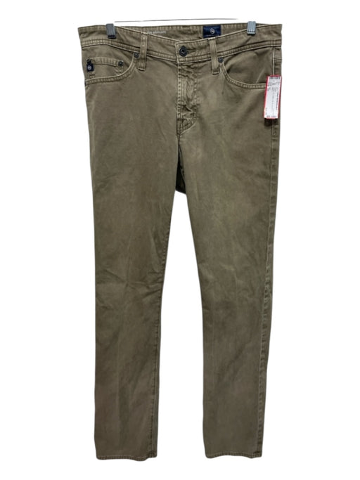 AG Size 30 Green Cotton Zip Fly Men's Pants Green / 30