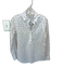 Ann Mashburn Size S White & yellow Cotton Long Sleeve Button Down BEES Top White & yellow / S