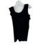 Philanthropy Size M Black Cotton & Viscose Short Sleeve Distressed Mini Dress Black / M