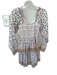 Cleobella Size XS Purple & Peach Cotton Long Balloon Sleeve Swiss Dot Dress Purple & Peach / XS