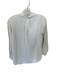 American Colors by Alex Lehr Size XS Cream Cotton Long Sleeve Collar Top Cream / XS