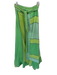 Ace & Jig Size XS Green & Aqua Cotton Striped Chevron Wrap Maxi Skirt Green & Aqua / XS