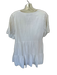 Fancyinn Size S White Cotton & Polyester Short Bell Sleeve V Neck Lined Dress White / S