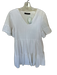 Fancyinn Size S White Cotton & Polyester Short Bell Sleeve V Neck Lined Dress White / S