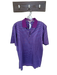 Peter Millar Size S Purple & Blue Print Cotton Striped Men's Polo Purple & Blue Print / S