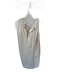 AVN Size 40 Khaki Cotton Sleeveless Back neck Tie Raw Hem Dress Khaki / 40