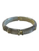 Alexis Bittar Clear & Gold Lucite Gold Plated Hinge Rhinestones Bangle Bracelet Clear & Gold