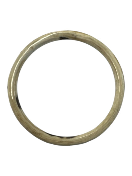wTr When Tides Rise Ivory & Silver Bone Raw Diamonds Bangle Bracelet Ivory & Silver