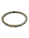 wTr When Tides Rise Ivory & Silver Bone Raw Diamonds Bangle Bracelet Ivory & Silver