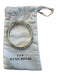 Alexis Bittar Clear & Gold Lucite Gold Plated Hinge Bangle Bracelet Clear & Gold