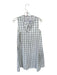 Madewell Size XS White & Gray Cotton Sleeveless Grid Dress White & Gray / XS