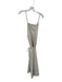 Size M Oatmeal Linen Sleeveless Belted Maxi Dress Oatmeal / M