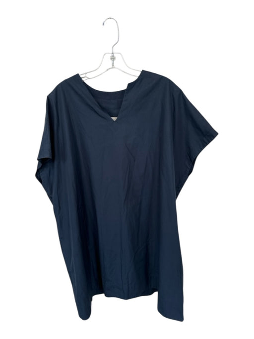 SBJ Austin Size One Size Navy Cotton Cap Sleeve V Neck Dress Navy / One Size