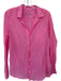 Frank & Eileen Size L Pink Cotton Long Sleeve Button Down Top Pink / L