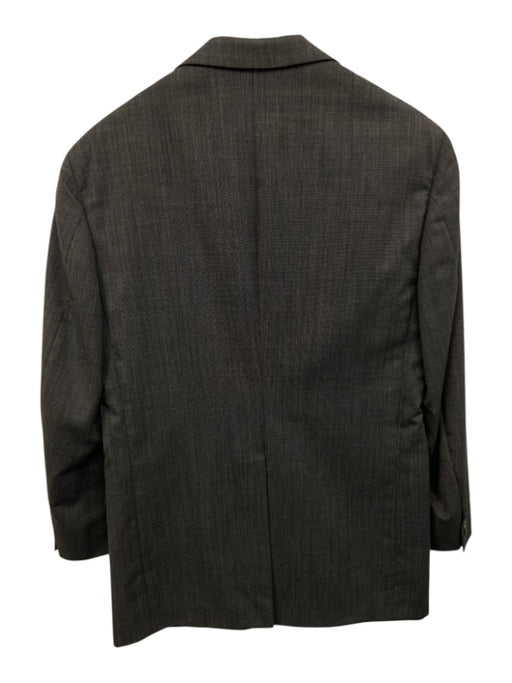 H Stockton Dark Gray Solid 2 Button Men's Suit Dark Gray / Est L