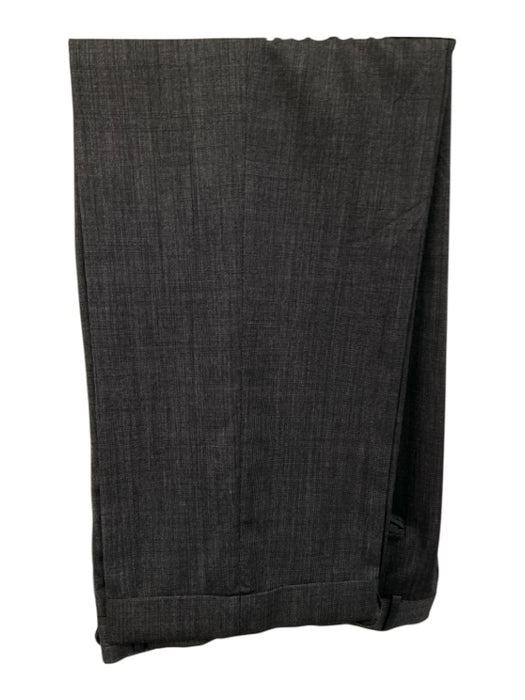 H Stockton Dark Gray Solid 2 Button Men's Suit Dark Gray / Est L