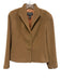 Lafayette 148 Size 8 Brown Camel Hair 3 Button Notch Collar Jacket Brown / 8